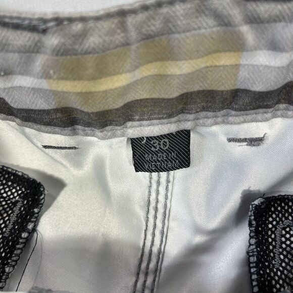 VALOR BOARD SHORTS MENS 30 STRIPED DRAWSTRING ZIP FLY 10” INSEAM SWIM BEACH - Picture 5 of 12